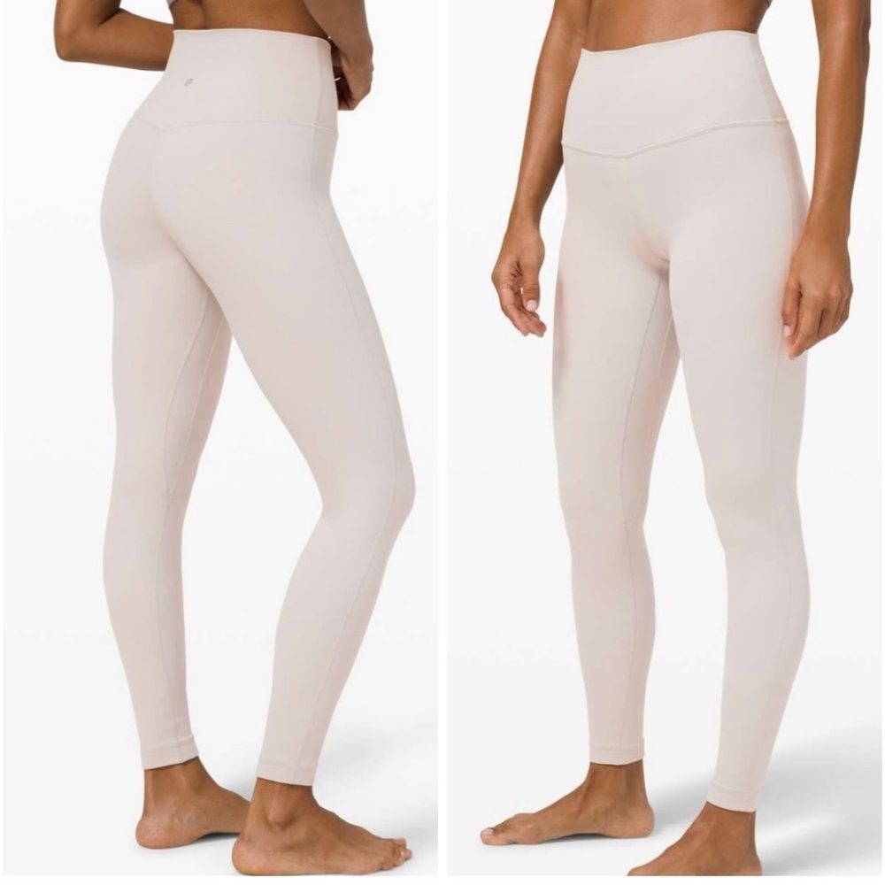 Lululemon Align Leggings 28” Nulu in Chrome Gray Size 6